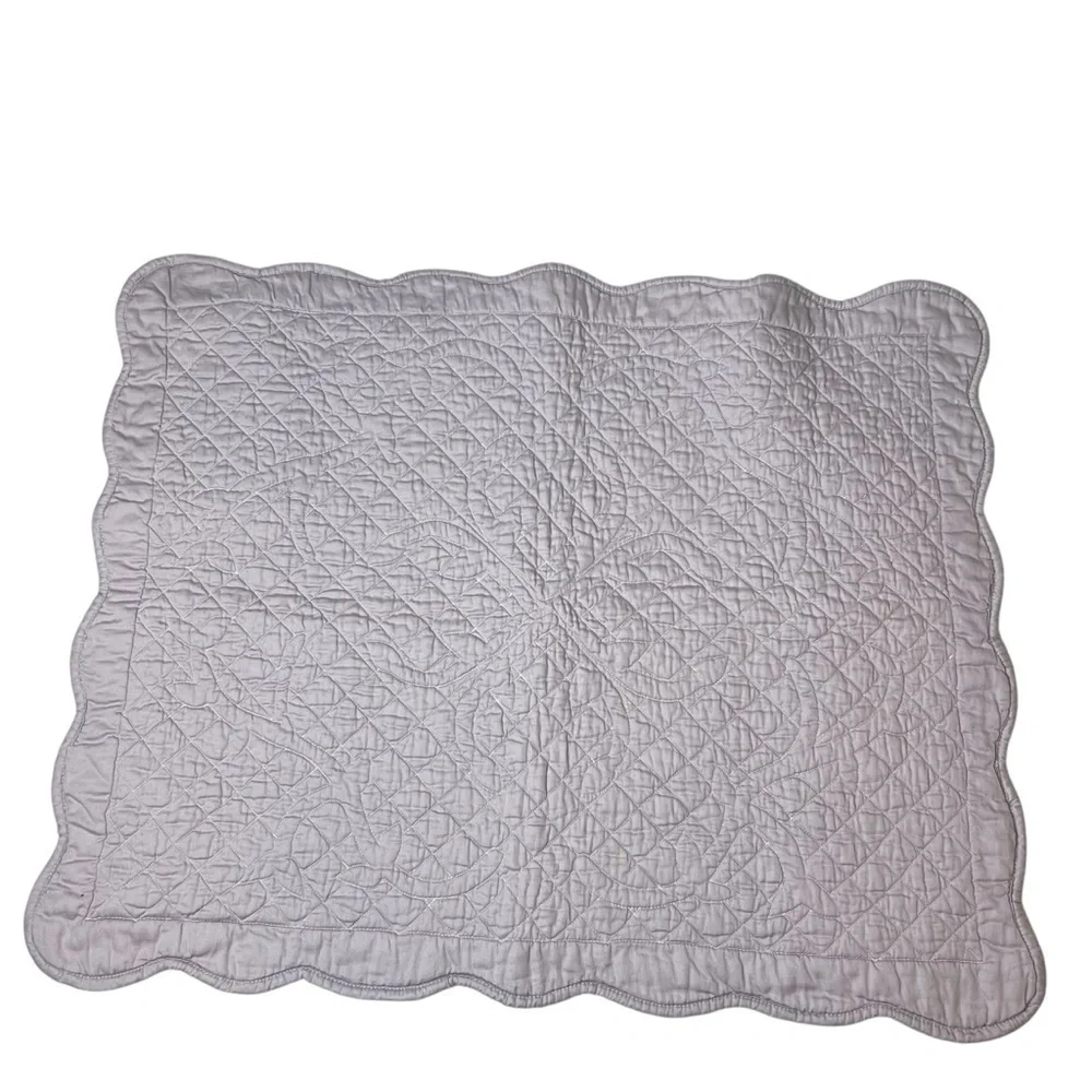 1 Waverly Garden Room Sham Lilac Standard Pillow Shabby Ruffle 26x20 Purple Case